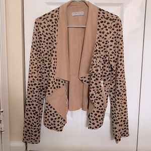 Anthropologie/Bagatelle Faux-Suede Drape Jacket